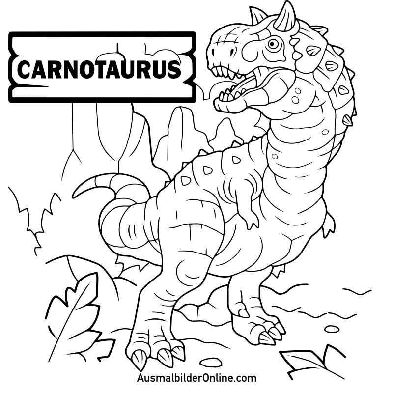 Ausmalbilder: Carnotaurus
