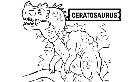 Ausmalbilder: Räuberischer Ceratosaurus