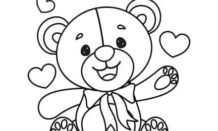 Ausmalbilder: Schöner Teddybär