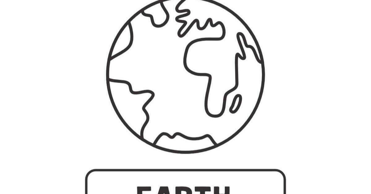 Kostenlose Ausmalbilder: Erde online und zum ausdrucken für Kinder,