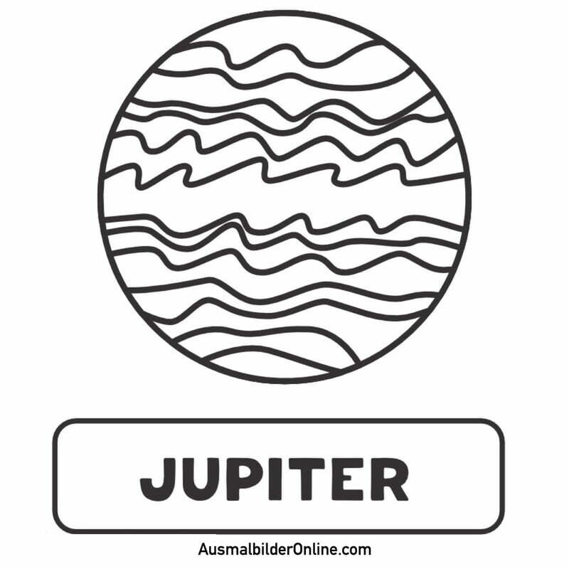 Ausmalbilder: Jupiter