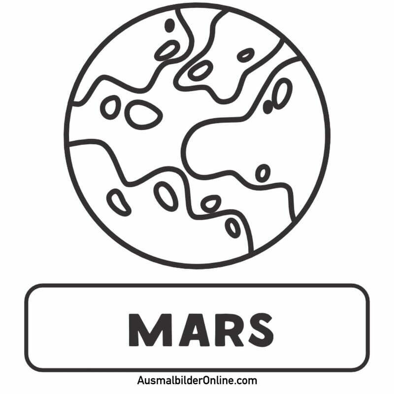 Ausmalbilder: Mars