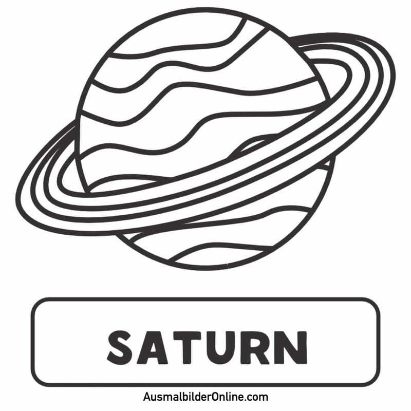 Ausmalbilder: Saturn