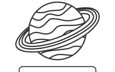 Ausmalbilder: Saturn