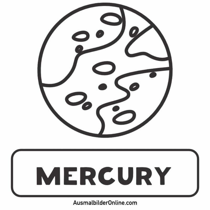 Ausmalbilder: Merkur