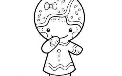 Ausmalbilder: Lebkuchenmann