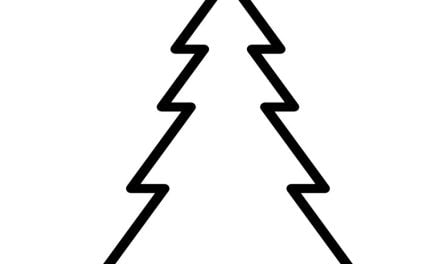 Ausmalbilder: Weihnachtsbaum-Vorlage