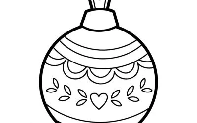 Ausmalbilder: Weihnachtskugel