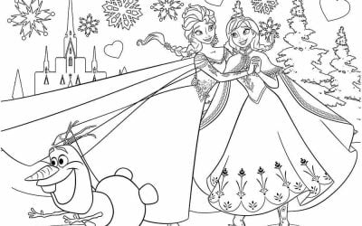 Elsa Anna und Olaf Malvorlagen für ältere Kinder