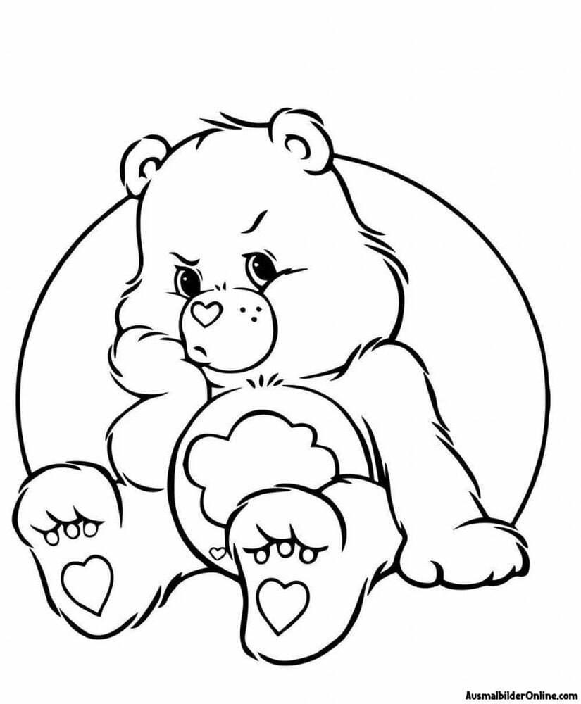 Malbuch für Kinder Care Bear