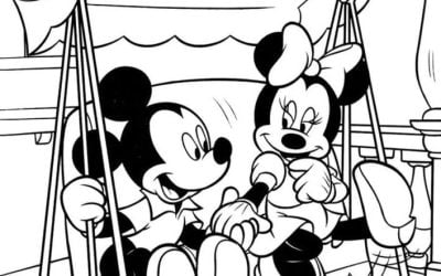 Micky und Minnie Malvorlagen zum Valentinstag