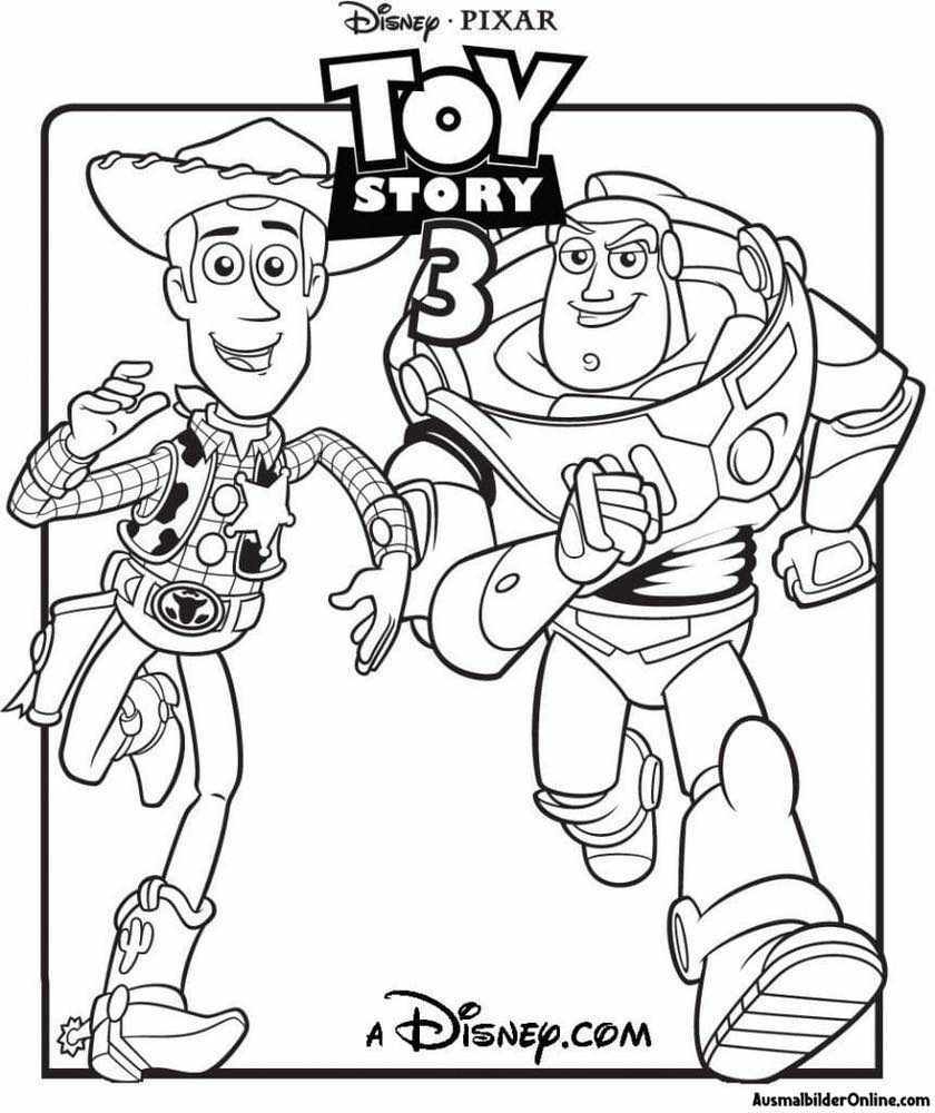 Toy Story 3 Ausmalbilder zum Ausdrucken