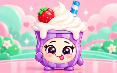 MojiPops Yummy Club ausmalen: Fünf lustige Figuren