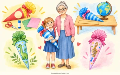 Schultüten gestalten: Basteln, Dinosaurier, Musik und Oma