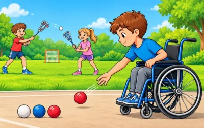 Ballspiele ausmalen: Squash, Lacrosse und Boccia