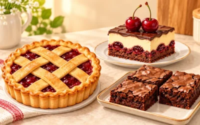 Kuchen ausmalen: Zwetschgen, Linzer Torte und Brownies
