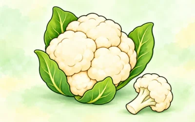 Gemüse-Ausmalbilder: Blumenkohl, Sellerie, Spinat und Fenchel