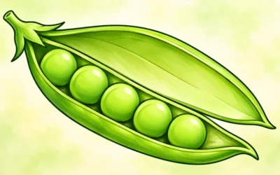 Gemüse-Ausmalbilder: Pastinake, Erbsen und Kohl